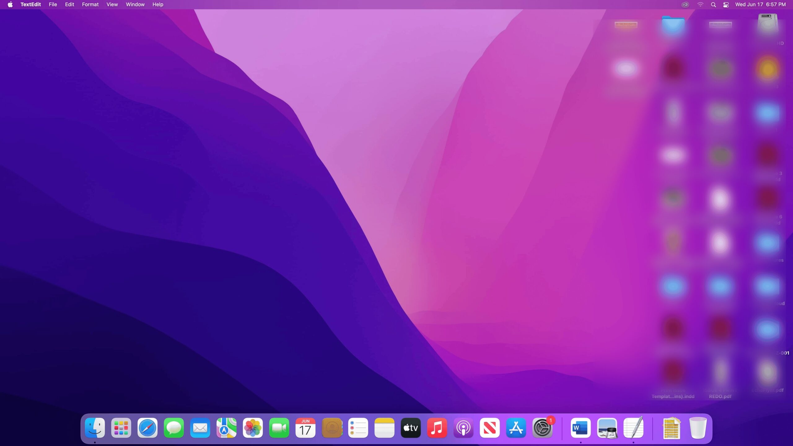 MacOS Monterey desktop screenshot.